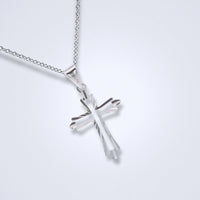 Everlasting Grace 18K Dual - Outline Cross Pendant - Benny's Gems Creations