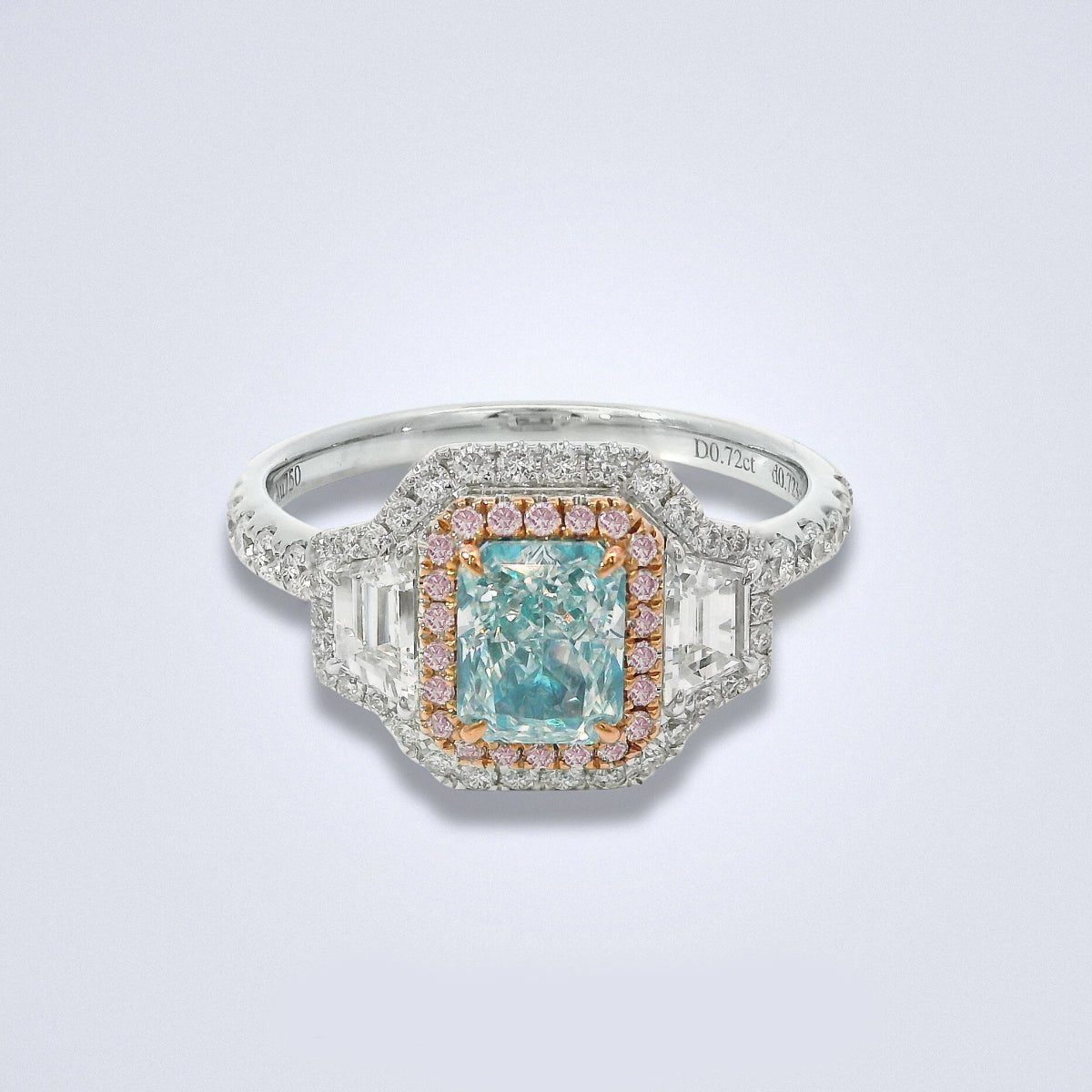 Fancy Blue Illusion Diamond Ring - Benny's Gems Creations