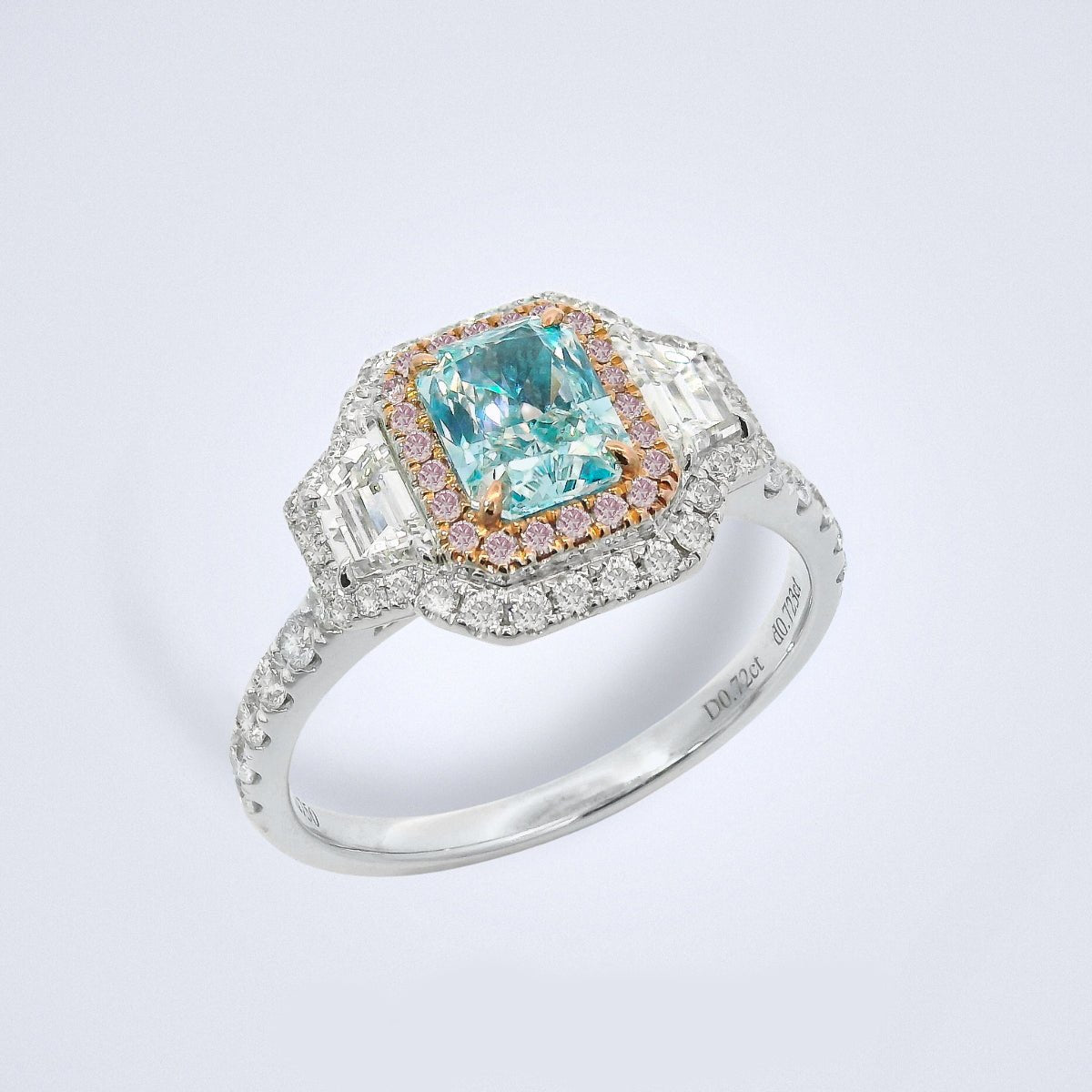 Fancy Blue Illusion Diamond Ring - Benny's Gems Creations