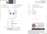 Fancy Cornflower Sapphire Diamond Earrings - Benny's Gems Creations