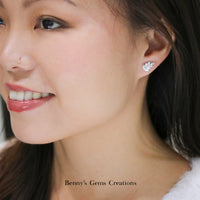 Fancy Foliage Diamond Earrings - Benny's Gems Creations