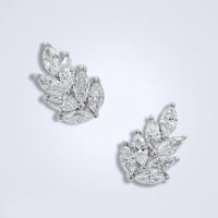 Fancy Foliage Diamond Earrings - Benny's Gems Creations
