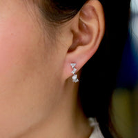 Fancy Huggie Style Diamond Earrings - Benny's Gems Creations