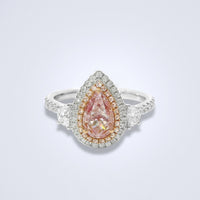 Fancy Pink Delight Diamond Ring - Benny's Gems Creations
