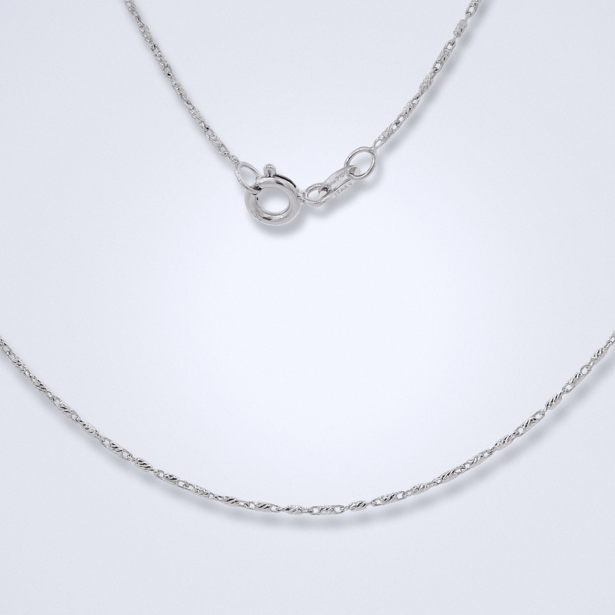 Fine Designer Bar Link White Gold Chain - Benny's Gems Creations