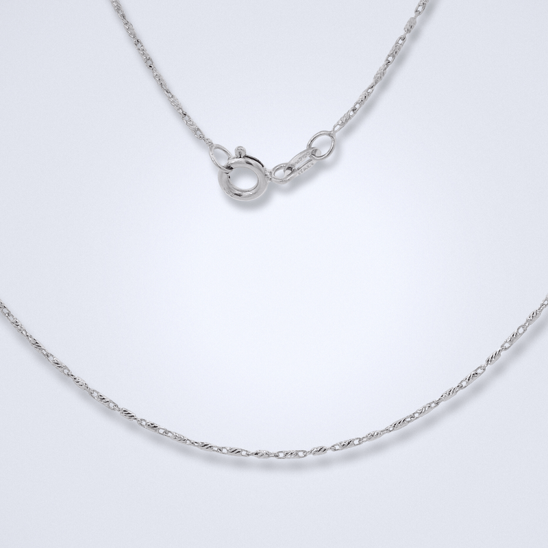 Fine Designer Bar Link White Gold Chain - Benny's Gems Creations