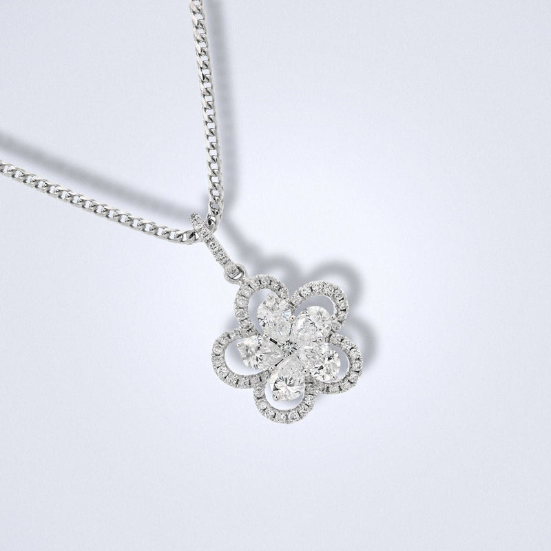 Fleur de Lumière Diamond Pendant - Benny's Gems Creations