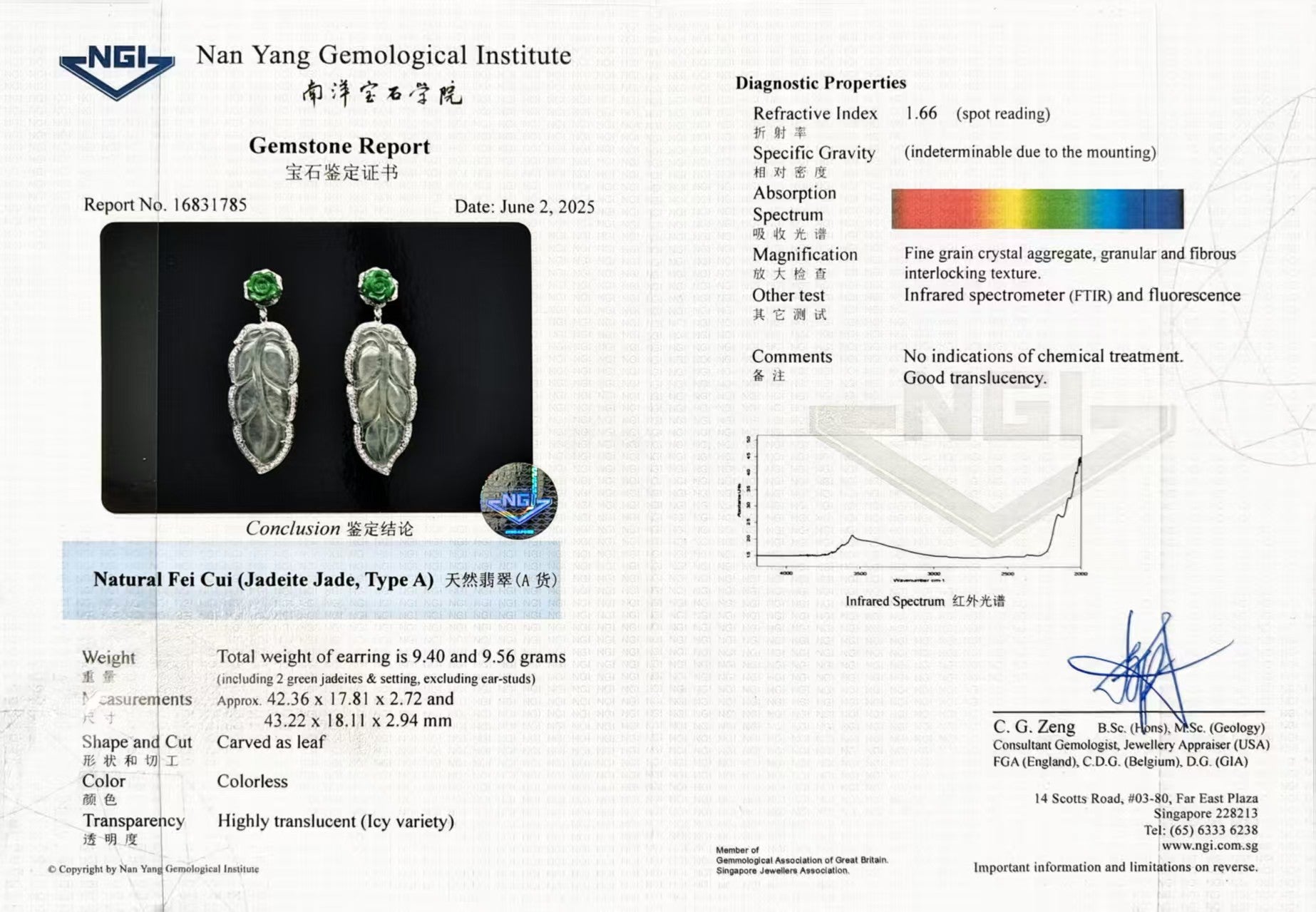 Floral Elegance Jadeite Diamond Earrings - Benny's Gems Creations