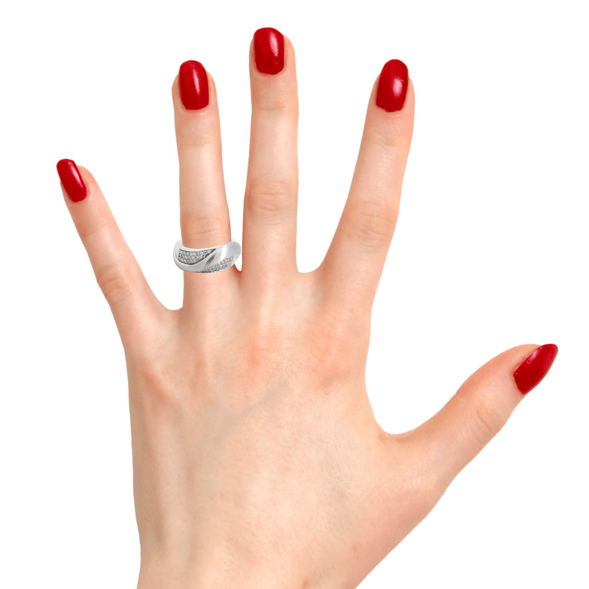 Flow Matte Diamond Ring - Benny's Gems Creations
