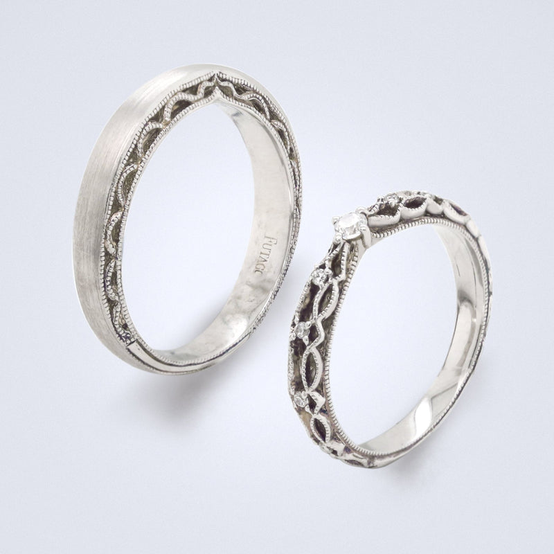 Francesco Wedding Bands - Futago Bridal - Benny's Gems Creations
