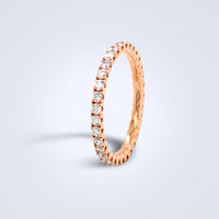 Full Eternity Rose Gold Diamond Ring - Benny's Gems Creations