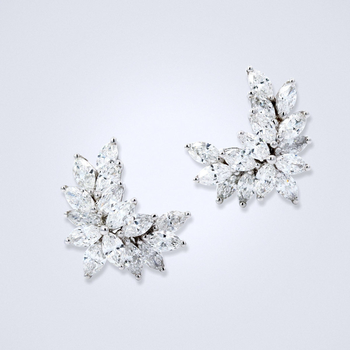 Galactic Star Diamond Cluster Earrings - Benny's Gems Creations