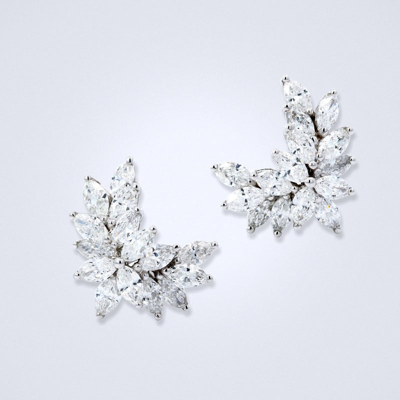 Galactic Star Diamond Cluster Earrings - Benny's Gems Creations