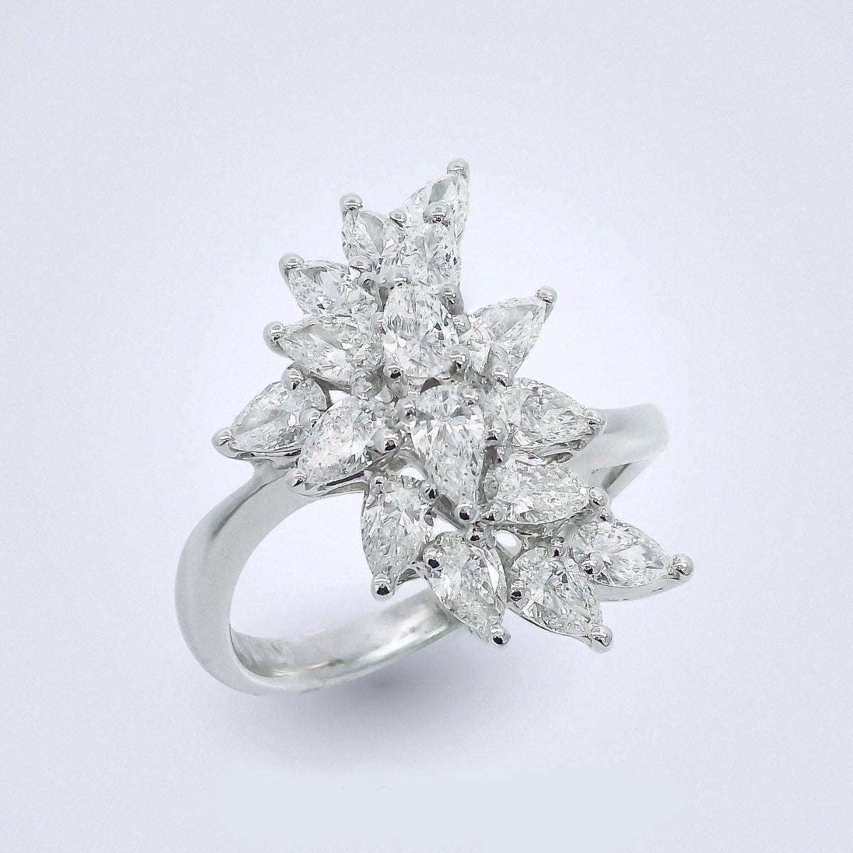 Galactic Star Diamond Cluster Ring - Benny's Gems Creations