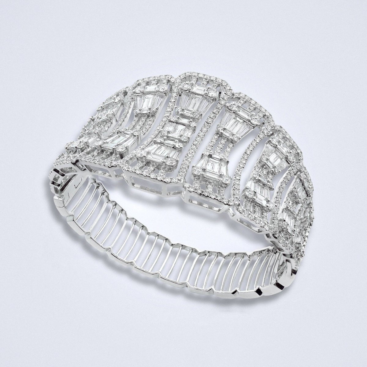 Glimmering Opulence Diamond Bangle - Benny's Gems Creations