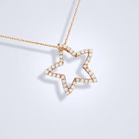 Golden Star Diamond Pendant - Benny's Gems Creations