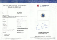 Grand Halo Sapphire Diamond Ring - Benny's Gems Creations