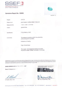 Grand Mozambique Paraiba Diamond Ring - Benny's Gems Creations