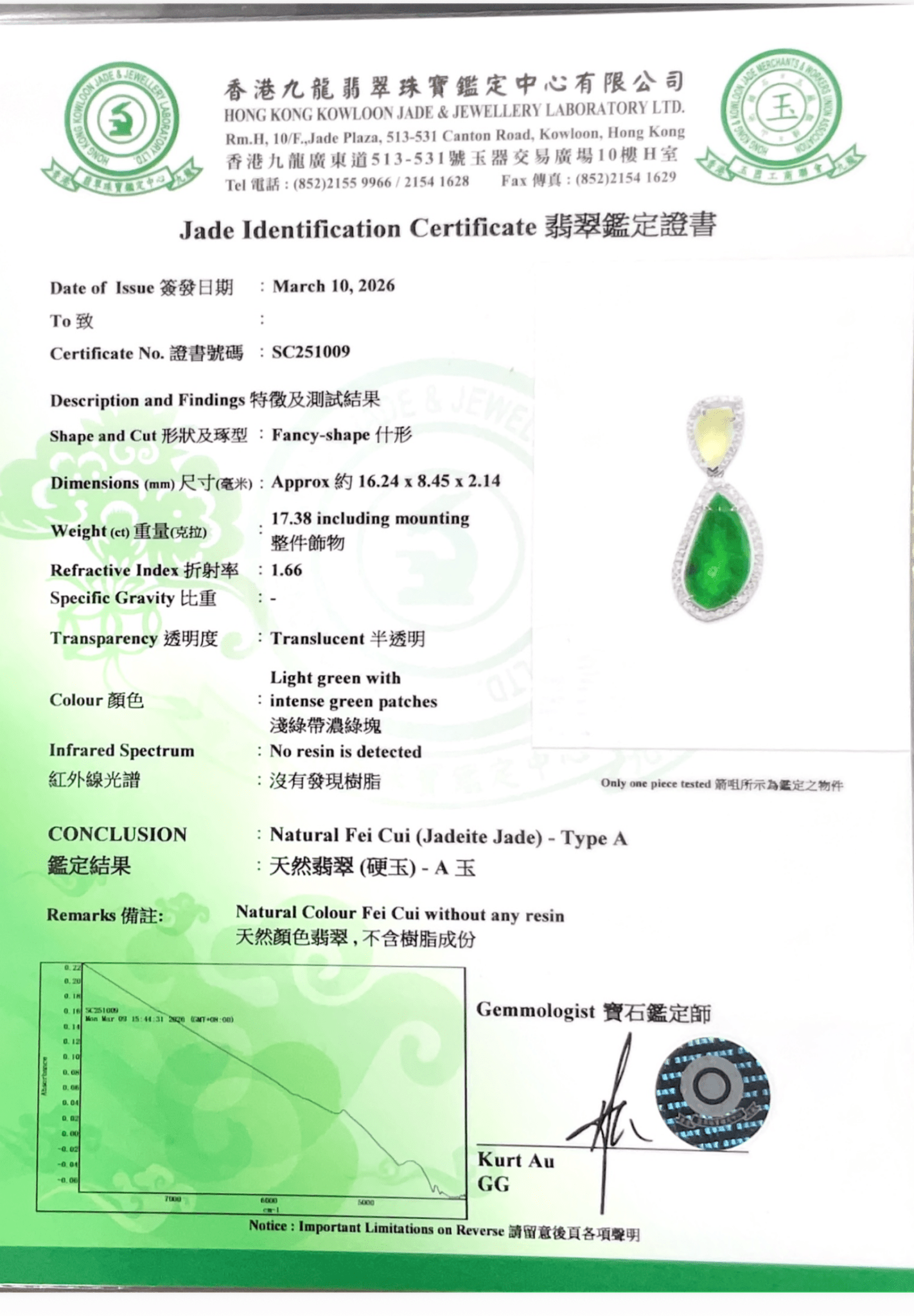 Harmonious Jadeite Diamond Pendant - Benny's Gems Creations