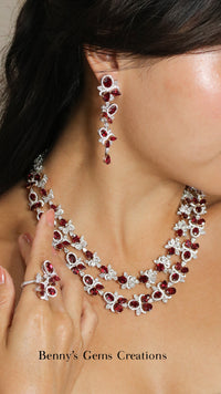 Scarlet Rubies Diamond Necklace