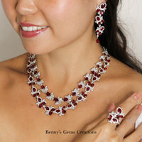 Scarlet Rubies Diamond Necklace