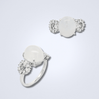 Icy Jade Diamond Ring - Benny's Gems Creations