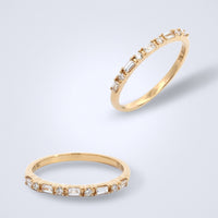 Illia Dainty Diamond Stack Ring - Benny's Gems Creations