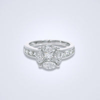 Illusion Channel Set Diamond Ring - Benny's Gems Creations