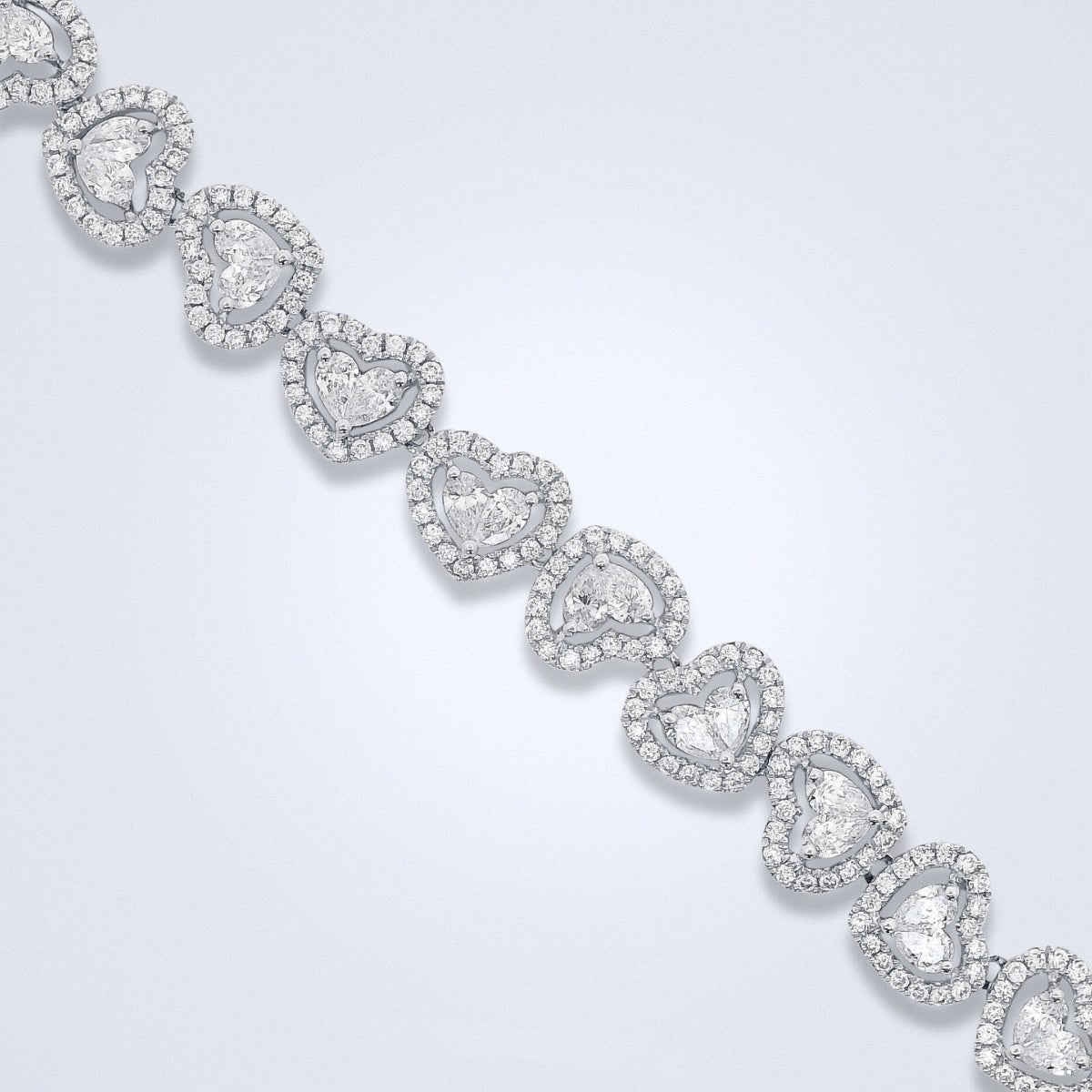 Illusion Heart Diamond Bracelet - Benny's Gems Creations