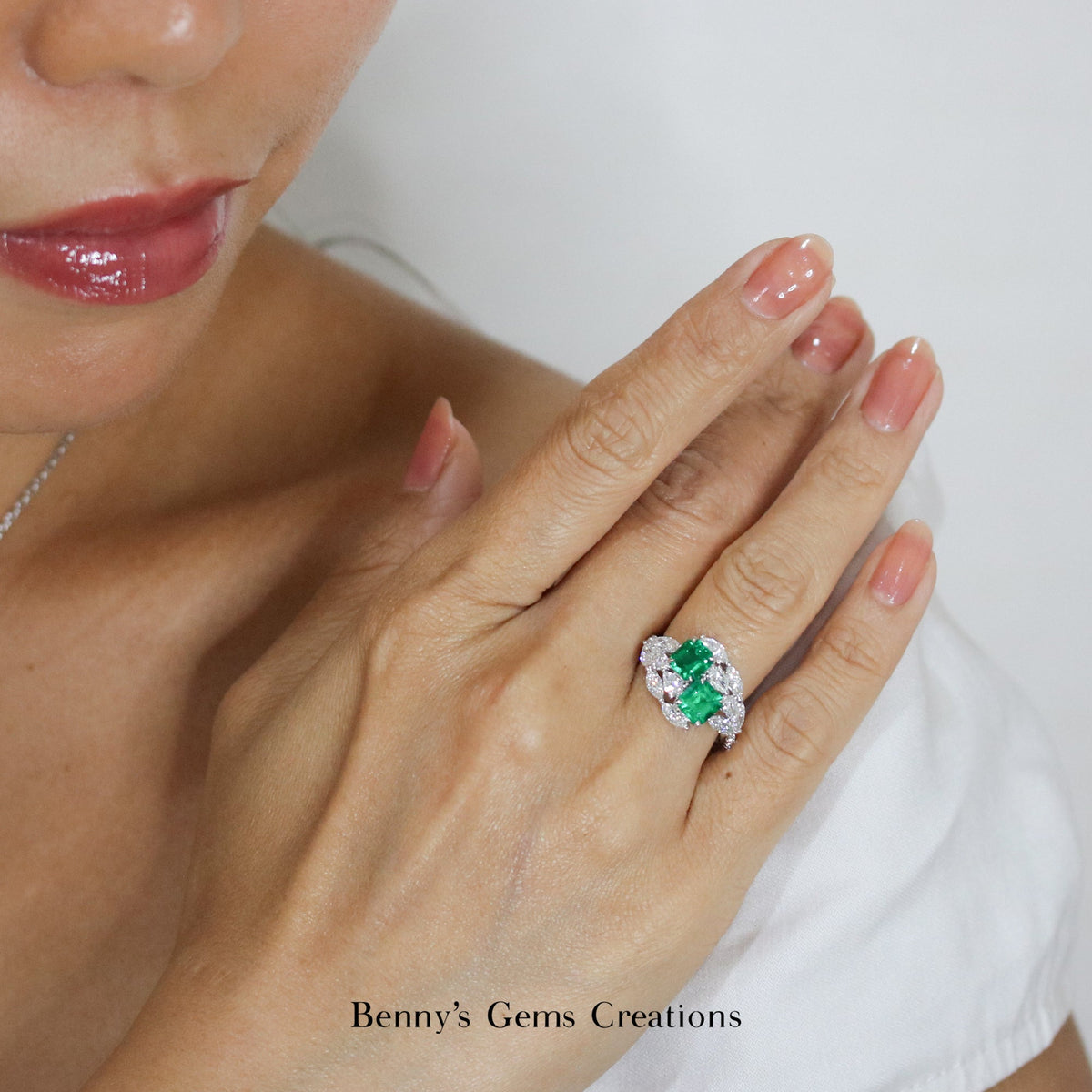 Jardín de Muzo Colombian Emerald Ring - Benny's Gems Creations