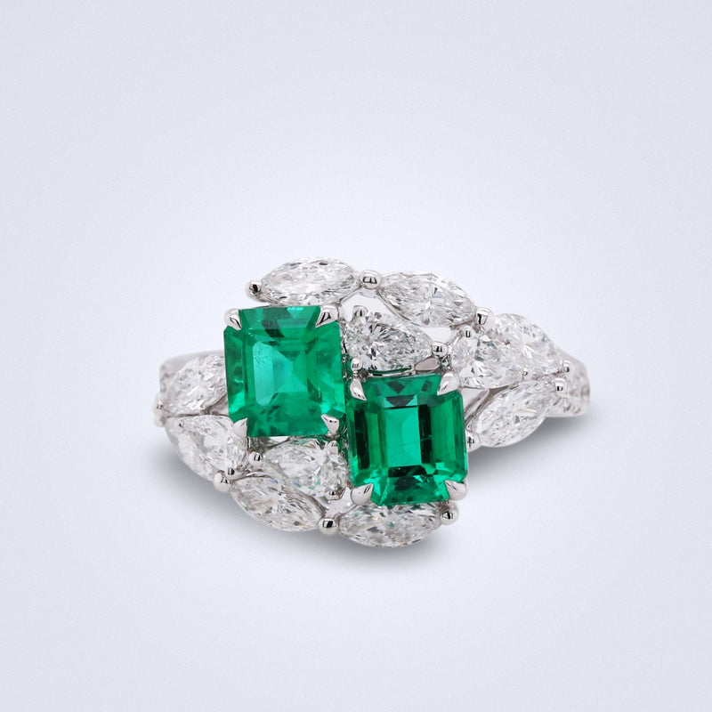 Jardín de Muzo Colombian Emerald Ring - Benny's Gems Creations