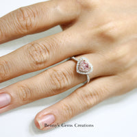 Lady Amour Pink Heart Diamond Ring - Benny's Gems Creations