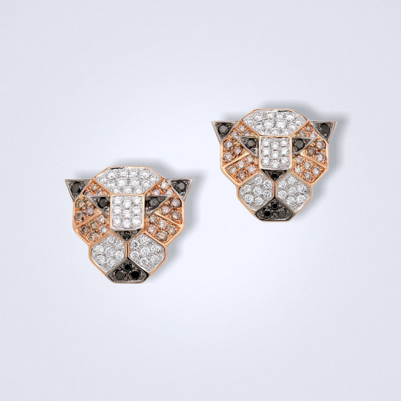 Leopard Luxe Diamond Earrings - Benny's Gems Creations