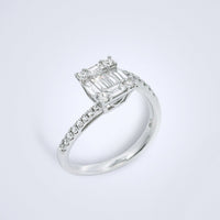 Lovely Cluster Twist Diamond Ring - Benny's Gems Creations