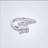 Lovely Cluster Twist Diamond Ring - Benny's Gems Creations