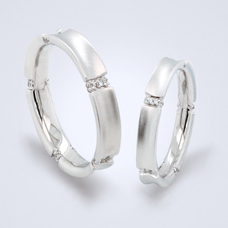 Lover's Cave Wedding Band - Futago Bridal - Benny's Gems Creations