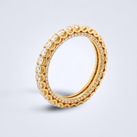 Mesmerising Yellow Gold Diamond Ring - Benny's Gems Creations