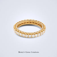 Mesmerising Yellow Gold Diamond Ring - Benny's Gems Creations