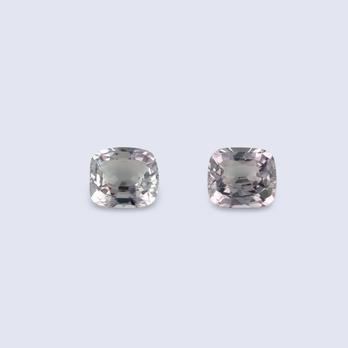 1.46-1.40cts brownish grey spinel pair