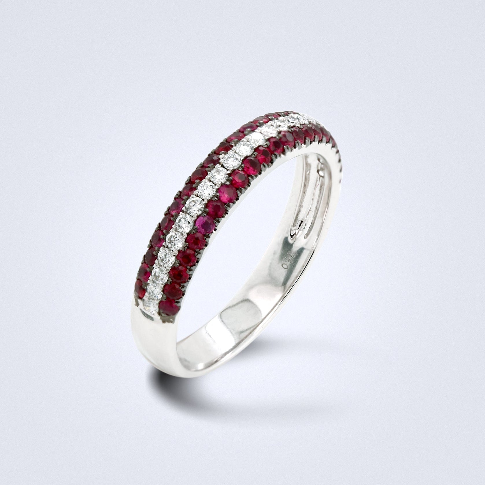 Micropave Corundum Diamond Ring - Benny's Gems Creations
