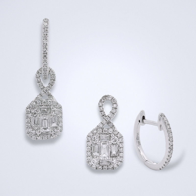 Multiwear Cluster Diamond Drops - Benny's Gems Creations