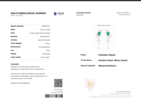 Muzo Enchantée Colombian Emerald Diamond Earrings - Benny's Gems Creations