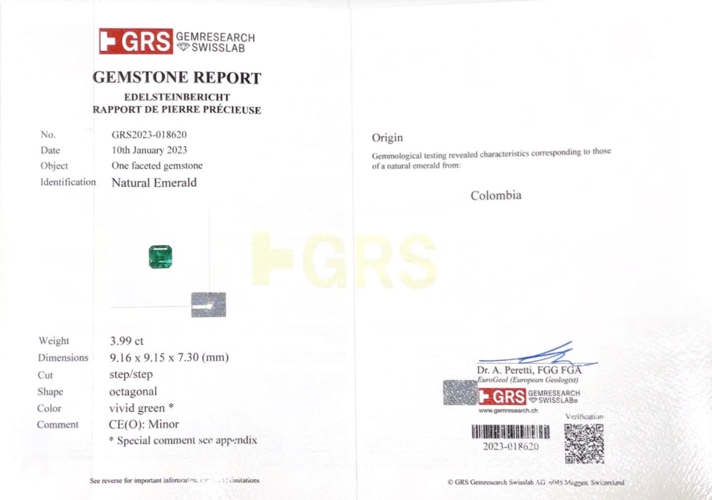 Muzo Glow Emerald Diamond Trilogy - Benny's Gems Creations