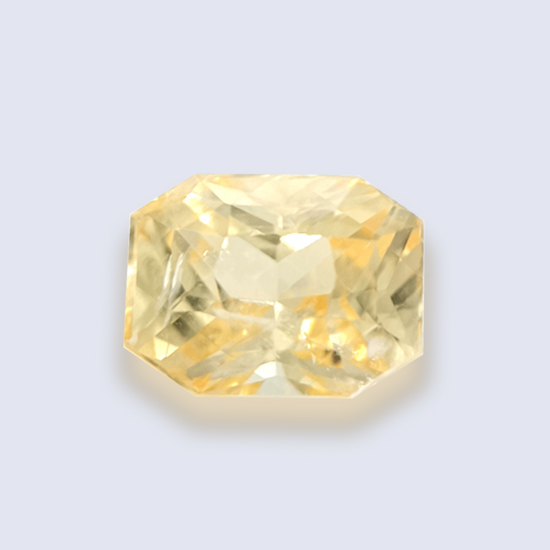 2.52cts unheated yellow sapphire