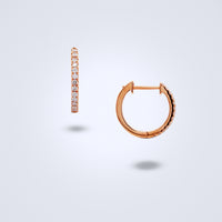 O - Shaped Diamond Earrings - Benny's Gems Creations