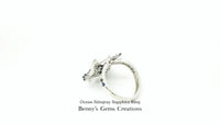 Ocean Stingray Sapphire Ring - Benny's Gems Creations