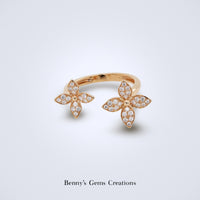 Open Clover Ring - Benny's Gems Creations