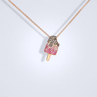 Paddlepop Sapphire Diamond Pendant - Benny's Gems Creations
