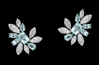 Paraiba Celestial Bloom Earrings - Benny's Gems Creations