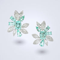 Paraiba Celestial Bloom Earrings - Benny's Gems Creations